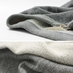 KEPANI Cardigans^/ Crew Neck Full Zip Sweat Jacket