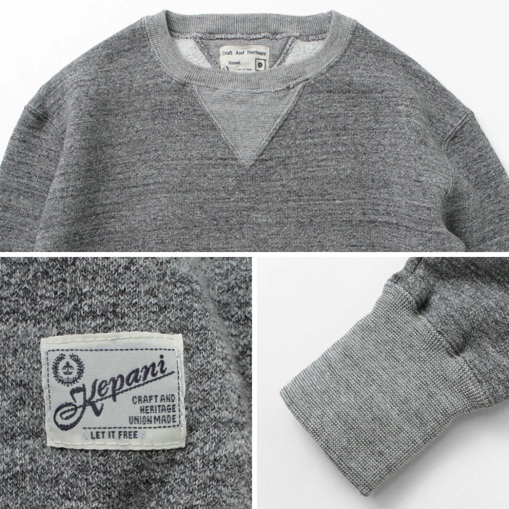 KEPANI Sweatshirts^/ Crew Neck Set-In Sleeve Sweatshirt