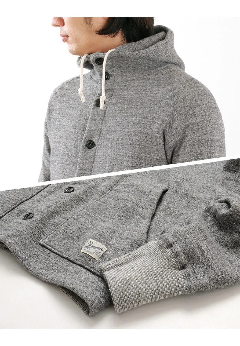 KEPANI Sweatshirts^/ Honolulu / Hooded Sweatshirt Cardigan