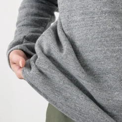 KEPANI Sweatshirts^/ Raffy brushed lining Boat Neck Sweatshirt Basque Shirt