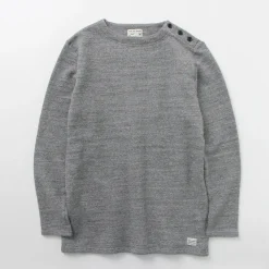 KEPANI Sweatshirts^/ Raffy brushed lining Boat Neck Sweatshirt Basque Shirt