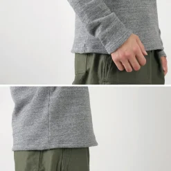 KEPANI Sweatshirts^/ Raffy brushed lining Boat Neck Sweatshirt Basque Shirt