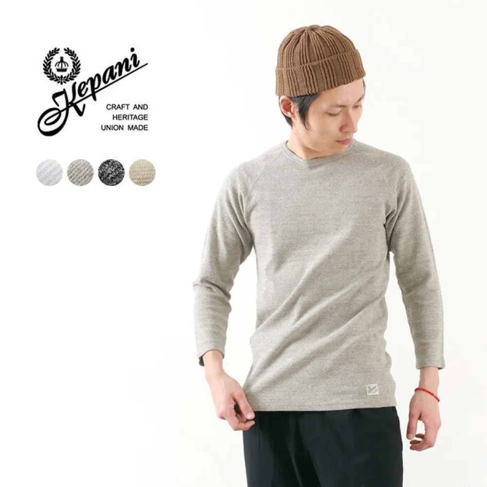 KEPANI T-Shirts^/ Raffy Spun Milled 7/10 Sleeve T-Shirt