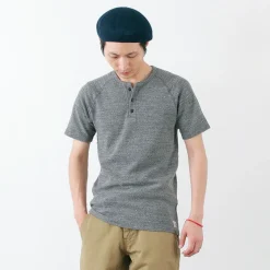 KEPANI T-Shirts^/ Raffy Spun Milled Henry Neck T-Shirt