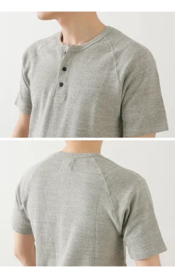 KEPANI T-Shirts^/ Raffy Spun Milled Henry Neck T-Shirt