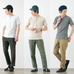 KEPANI T-Shirts^/ Raffy Spun Milled Henry Neck T-Shirt