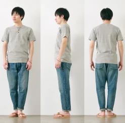 KEPANI T-Shirts^/ Raffy Spun Milled Henry Neck T-Shirt