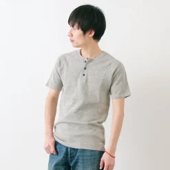 KEPANI T-Shirts^/ Raffy Spun Milled Henry Neck T-Shirt