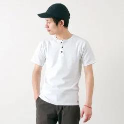 KEPANI T-Shirts^/ Raffy Spun Milled Henry Neck T-Shirt