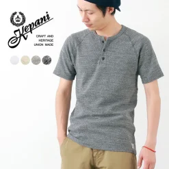 KEPANI T-Shirts^/ Raffy Spun Milled Henry Neck T-Shirt