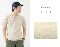 KEPANI T-Shirts^/ Raffy Spun Milled Henry Neck T-Shirt
