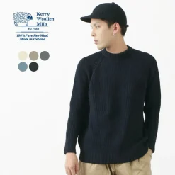 KERRY WOOLLEN MILLS Knits^/ 7G 1PLY fisherman rib crew neck knit