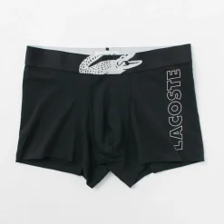LACOSTE Underwear^/ Croc Print 3 Pack Boxer Pants black