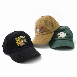 LET’S 功夫 Hats^/ Corduroy kung fu cap