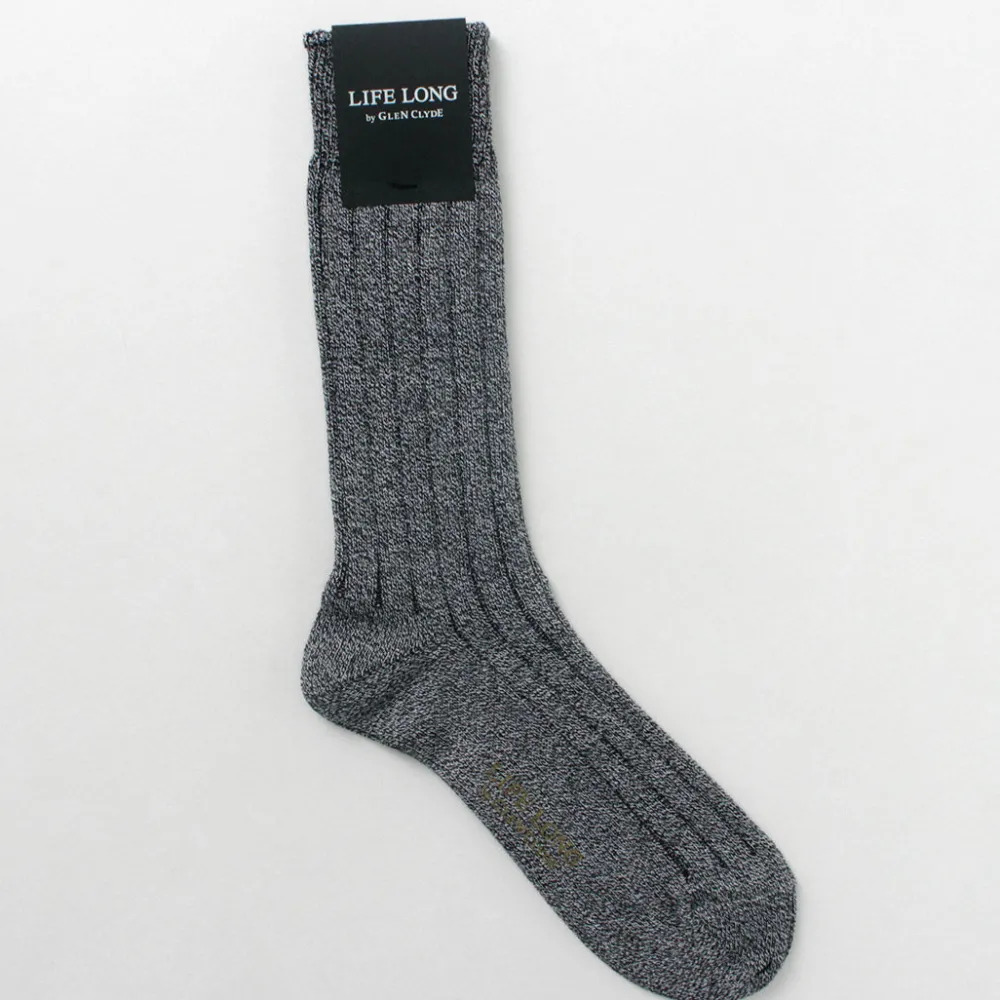 LIFE LONG BY GLEN CLYDE Socks^/ TS-1 Cotton and Cordura ribbed socks