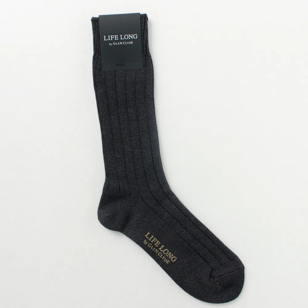 LIFE LONG BY GLEN CLYDE Socks^/ TS-1 Cotton and Cordura ribbed socks