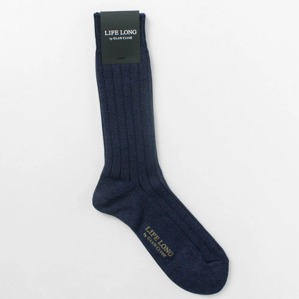 LIFE LONG BY GLEN CLYDE Socks^/ TS-1 Cotton and Cordura ribbed socks