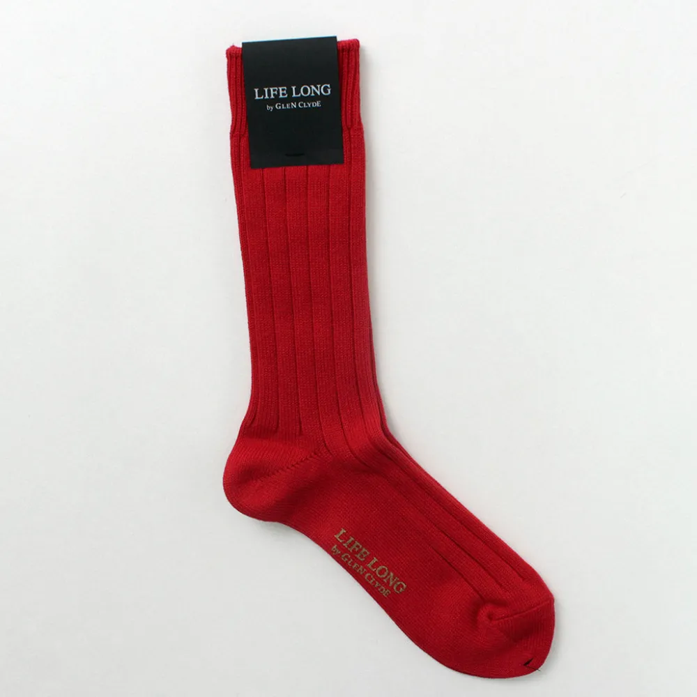LIFE LONG BY GLEN CLYDE Socks^/ TS-1 Cotton and Cordura ribbed socks