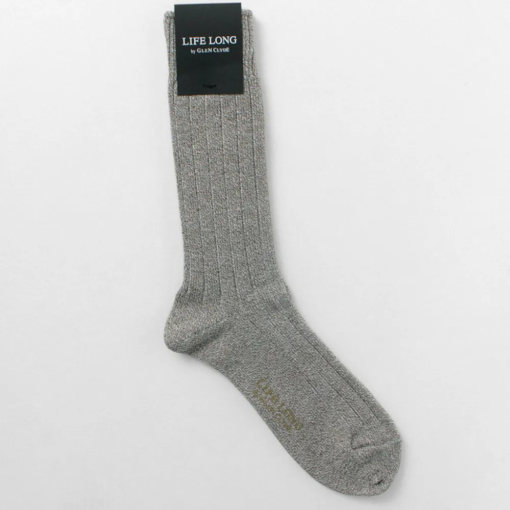 LIFE LONG BY GLEN CLYDE Socks^/ TS-1 Cotton and Cordura ribbed socks