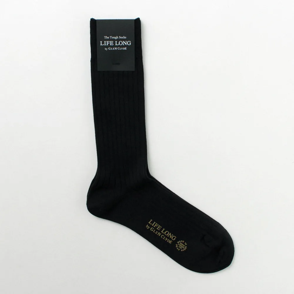 LIFE LONG BY GLEN CLYDE Socks^/ TS-5 Cotton and Cordura Rib Socks