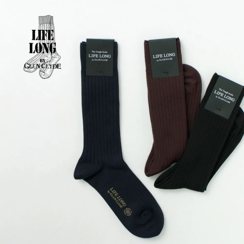 LIFE LONG BY GLEN CLYDE Socks^/ TS-5 Cotton and Cordura Rib Socks