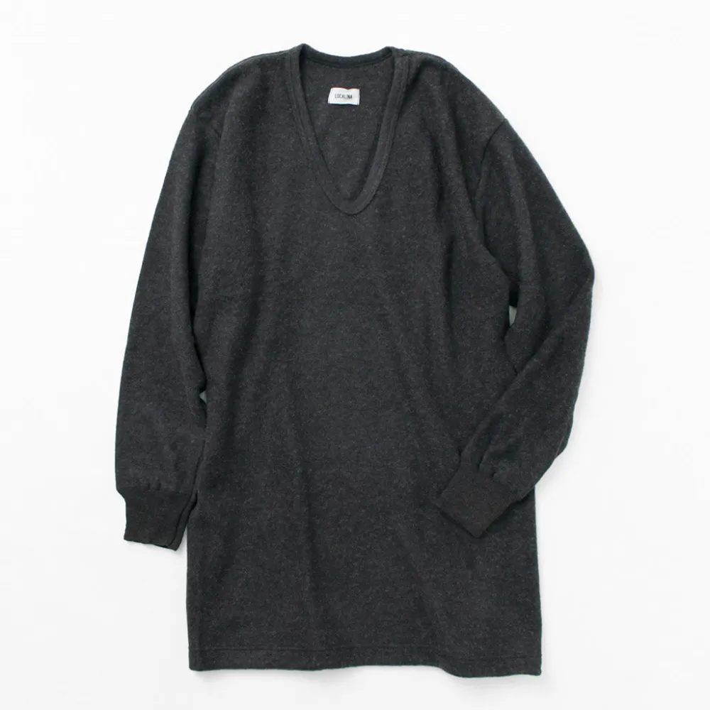 LOCALINA MERIYASU T-Shirts^/ U-Neck Cashmere Blend Long Sleeve Inner