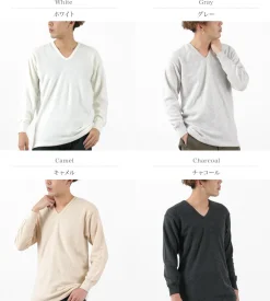 LOCALINA MERIYASU T-Shirts^/ U-Neck Cashmere Blend Long Sleeve Inner