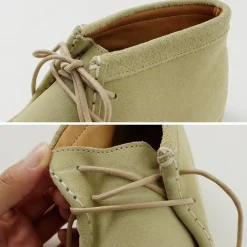 MANEBU Leather Shoes & Boots^/ Boomid Suede Chukka Shoes