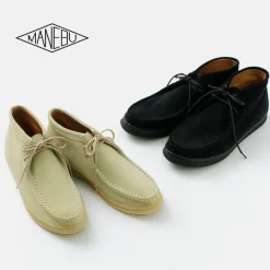 MANEBU Leather Shoes & Boots^/ Boomid Suede Chukka Shoes