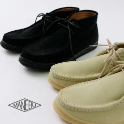 MANEBU Leather Shoes & Boots^/ Boomid Suede Chukka Shoes