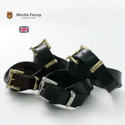 MARTIN FAIZEY Belts^/ 1.5 inch (38mm) Quick Release Belt Leather Belt