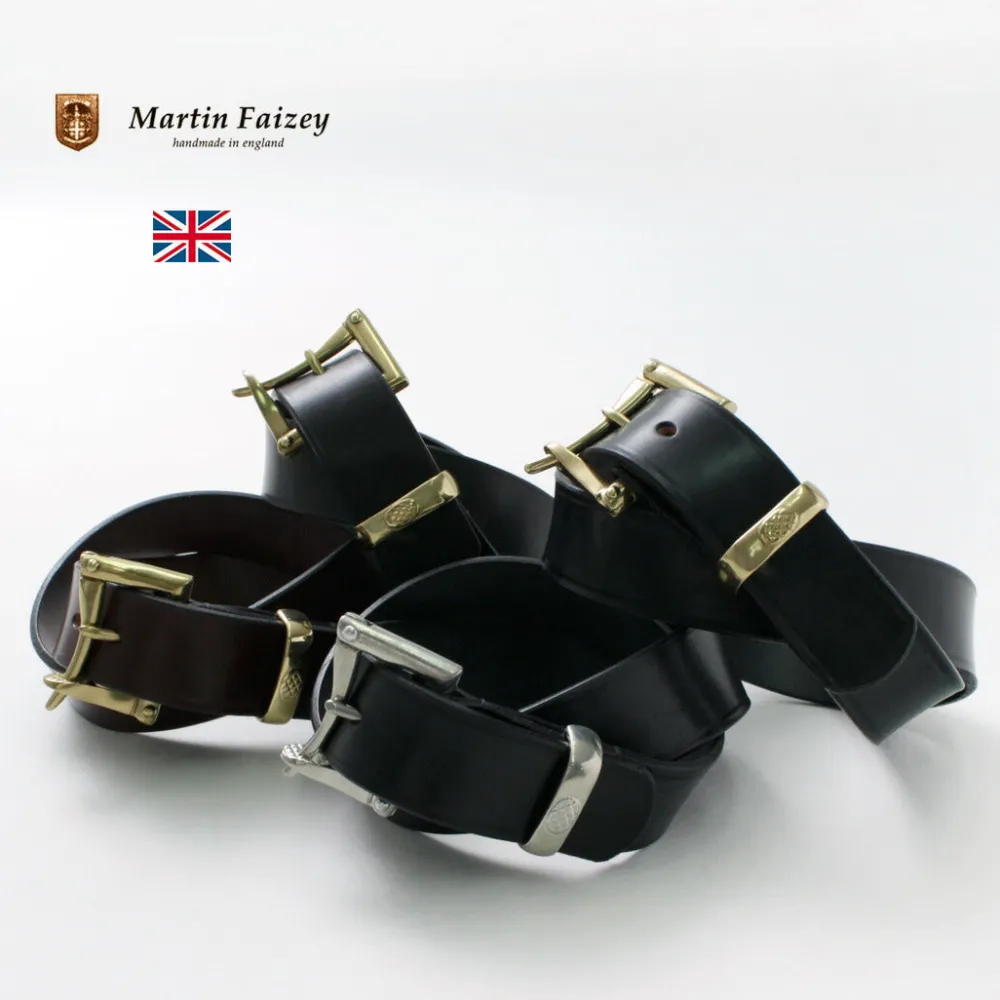 MARTIN FAIZEY Belts^/ 1.5 inch (38mm) Quick Release Belt Leather Belt