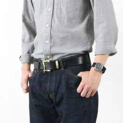 MARTIN FAIZEY Belts^/ 1.5 inch (38mm) Quick Release Belt Leather Belt