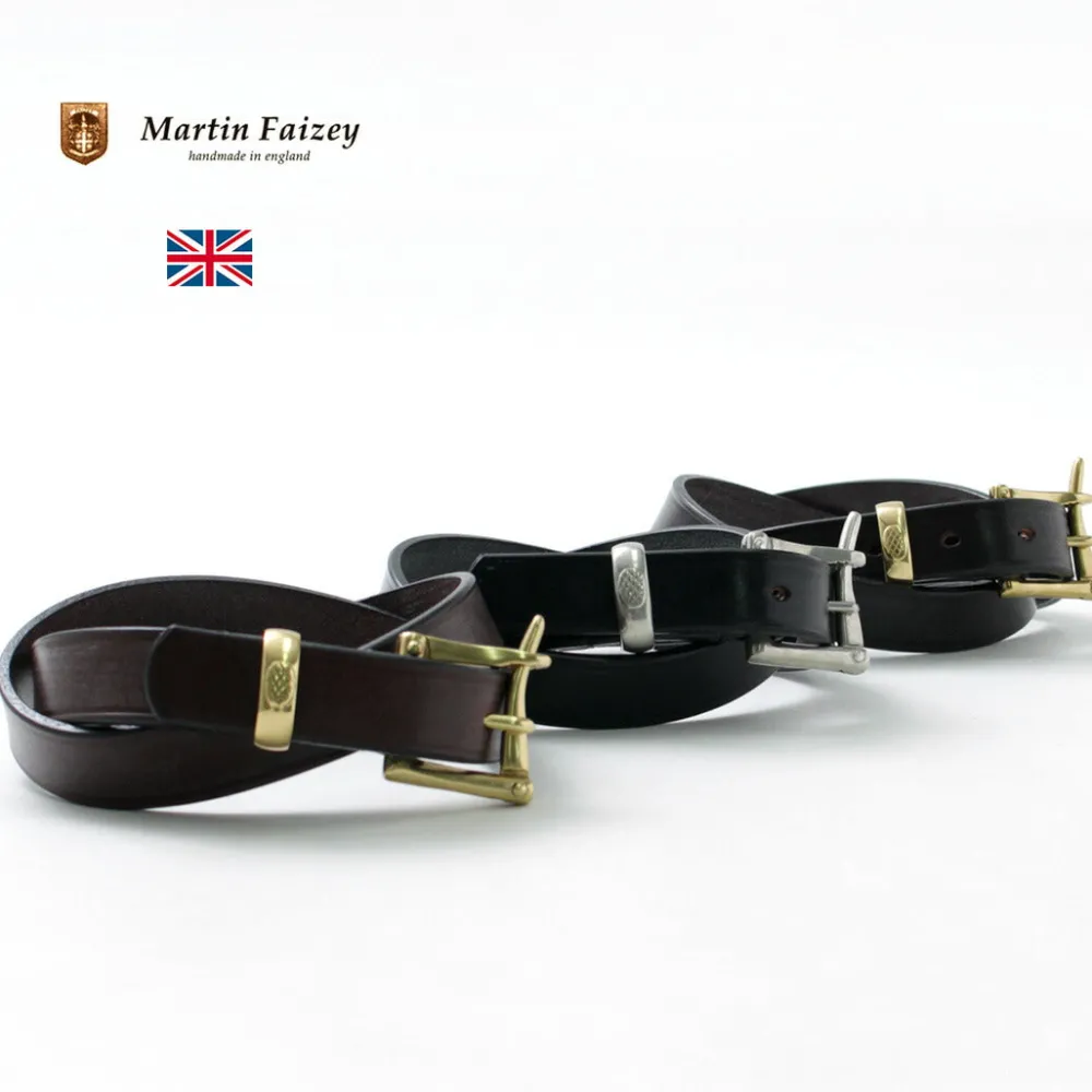 MARTIN FAIZEY Belts^/ 1.0 inch (25mm) Quick Release Belt Leather Belt