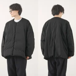 MIFFEW Down Wear^/ Collarless Over Down Jacket black