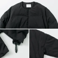 MIFFEW Down Wear^/ Collarless Over Down Jacket black