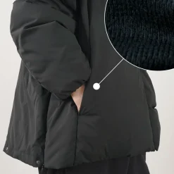 MIFFEW Down Wear^/ Collarless Over Down Jacket black