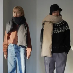 MIFFEW Scarfs^/ Reversible Down Muffler