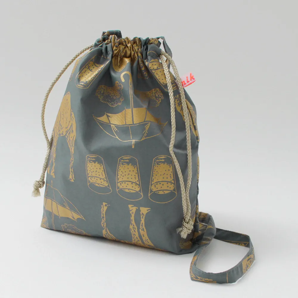 MIKAMI Shoulder Bags^/ Printed Nylon Drawstring Bag Shoulder Bag