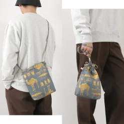 MIKAMI Shoulder Bags^/ Printed Nylon Drawstring Bag Shoulder Bag
