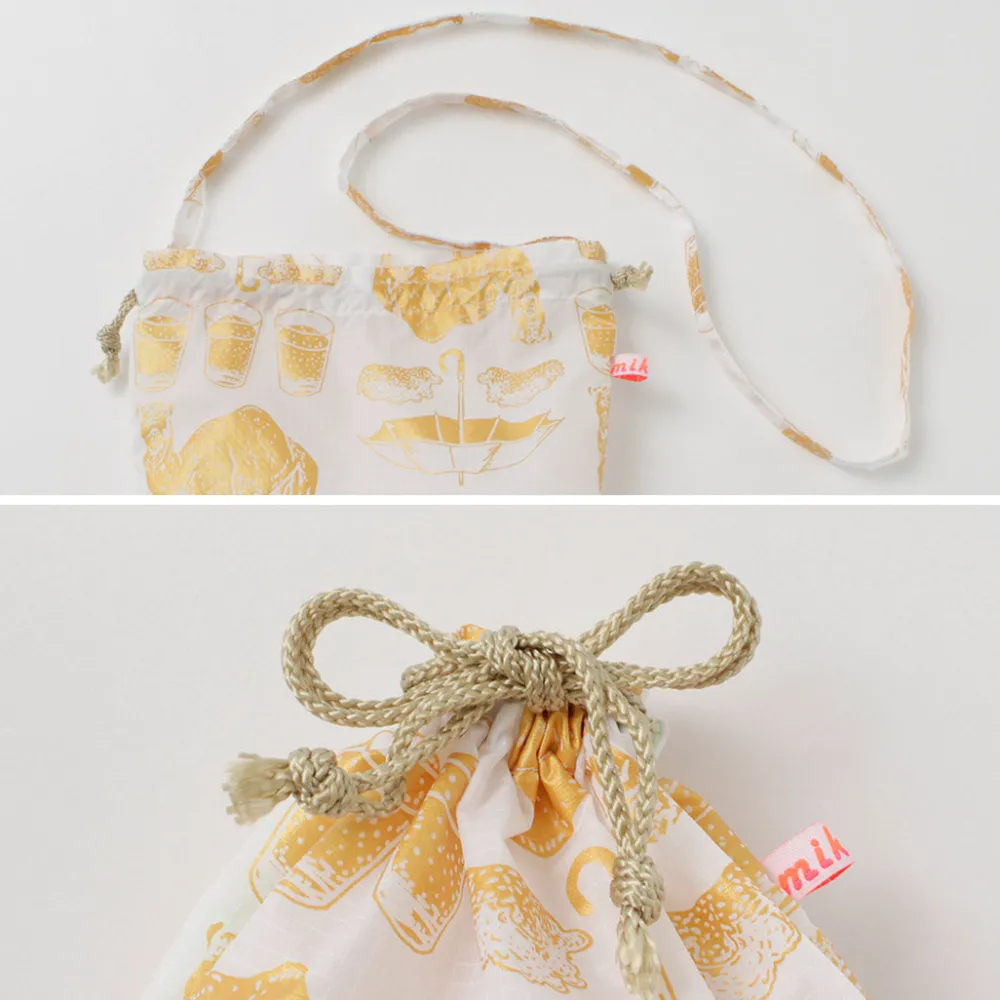 MIKAMI Shoulder Bags^/ Printed Nylon Drawstring Bag Shoulder Bag