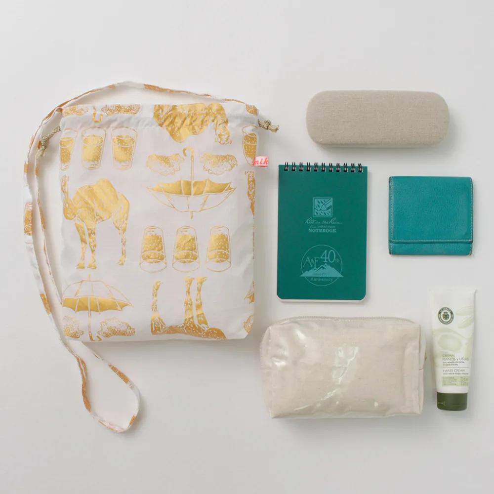 MIKAMI Shoulder Bags^/ Printed Nylon Drawstring Bag Shoulder Bag