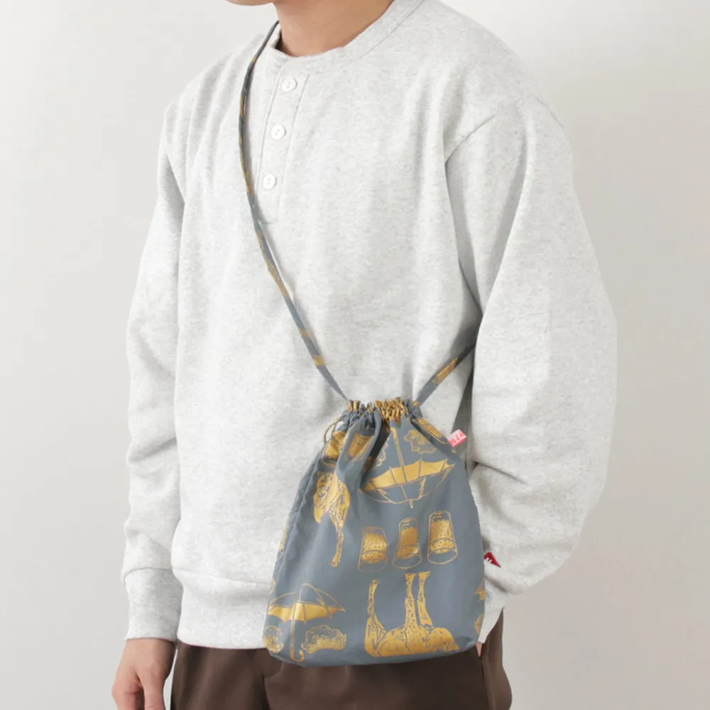 MIKAMI Shoulder Bags^/ Printed Nylon Drawstring Bag Shoulder Bag