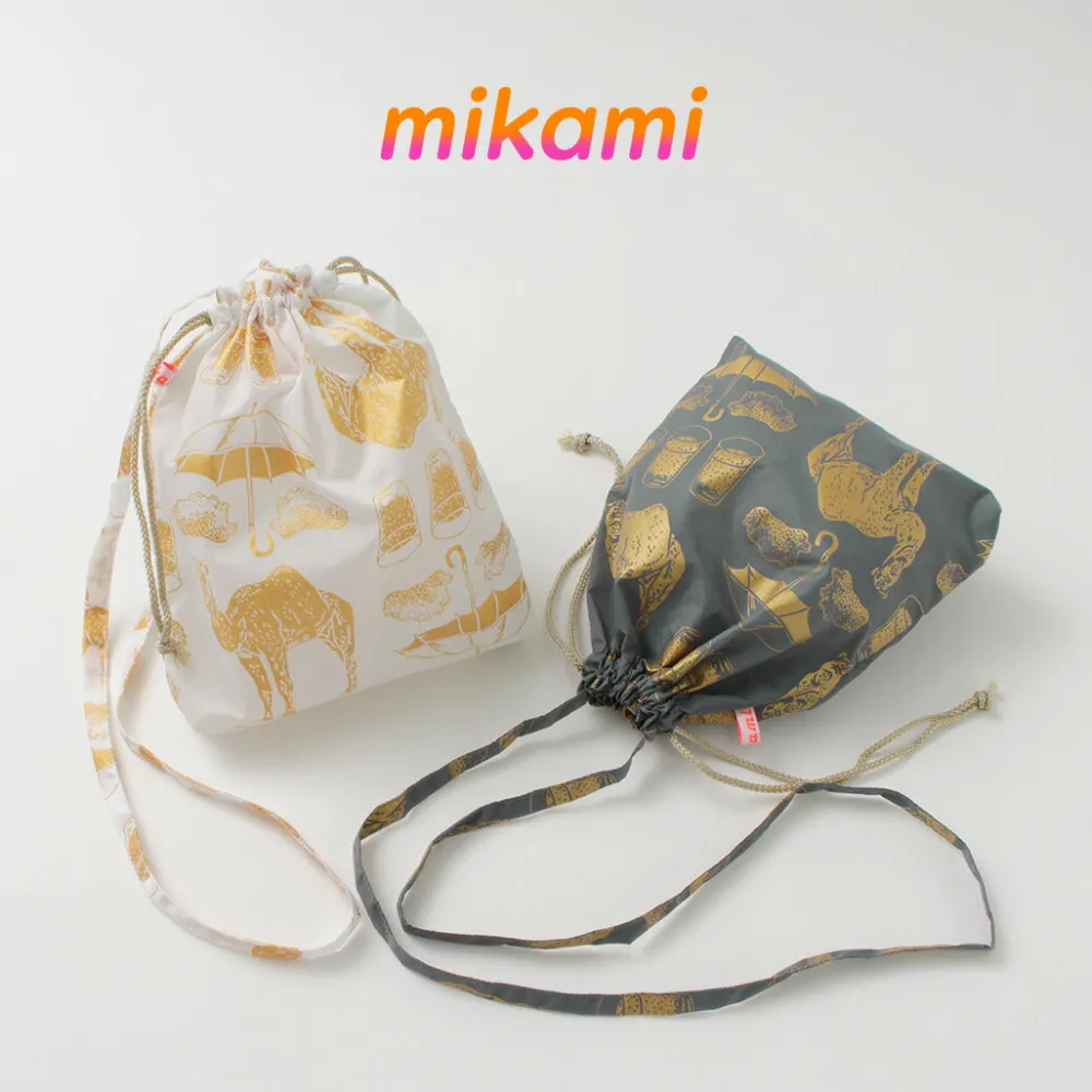 MIKAMI Shoulder Bags^/ Printed Nylon Drawstring Bag Shoulder Bag