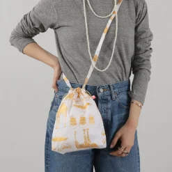 MIKAMI Shoulder Bags^/ Printed Nylon Drawstring Bag Shoulder Bag