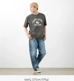 MIXTA T-Shirts^/ Basic crew print T-shirt (dog park) black