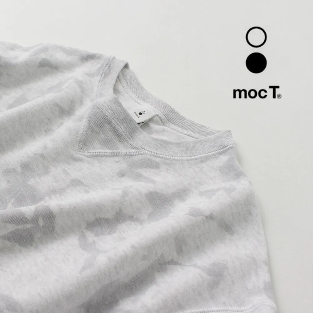 MOC T Sweatshirts^/ Garment Dyed Loopwheel Crew Neck Pullover white