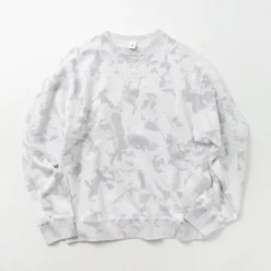 MOC T Sweatshirts^/ Garment Dyed Loopwheel Crew Neck Pullover white