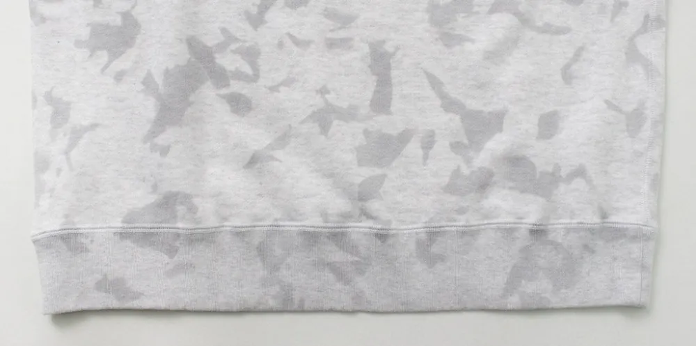 MOC T Sweatshirts^/ Garment Dyed Loopwheel Crew Neck Pullover white