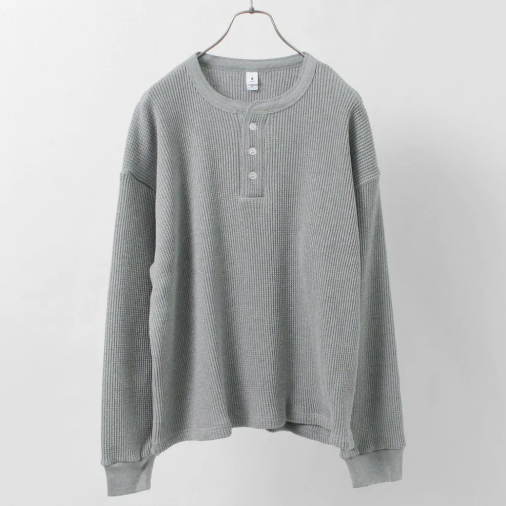 MOC T T-Shirts^/ Heavy Neon Waffle Henry Neck Pullover